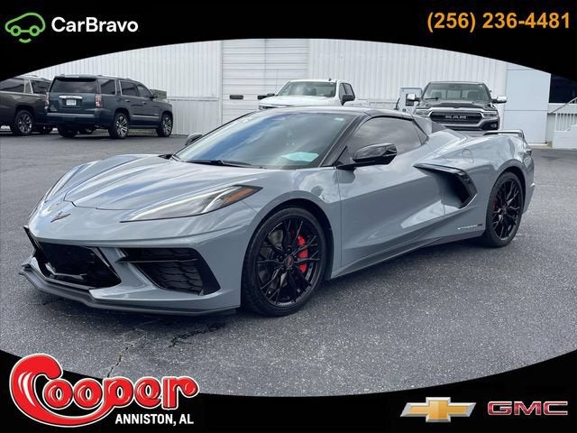 2024 Chevrolet Corvette Stingray 3LT in Sea Wolf Gray Tricoat — front three-quarter view