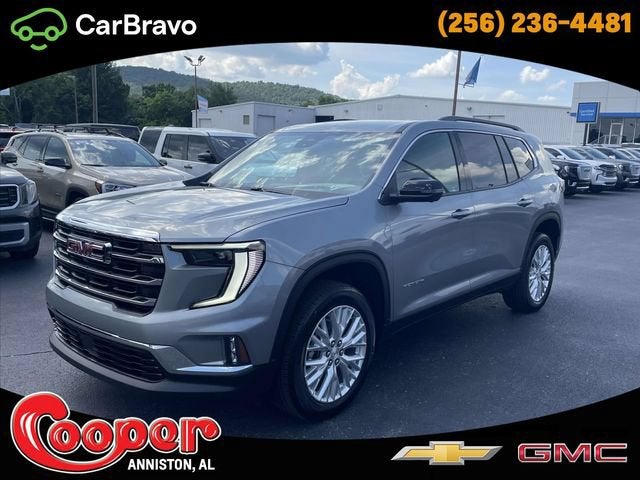 2026 GMC Acadia Elevation in Sterling Metallic — front three-quarter view
