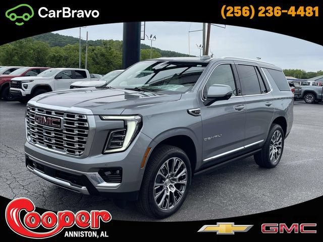 2026 GMC Yukon Denali in Sterling Metallic — front three-quarter view
