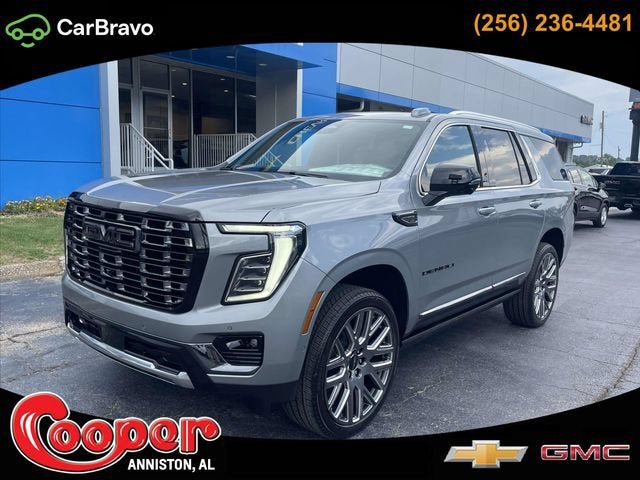 2026 GMC Yukon Denali Ultimate in Sterling Metallic — front three-quarter view