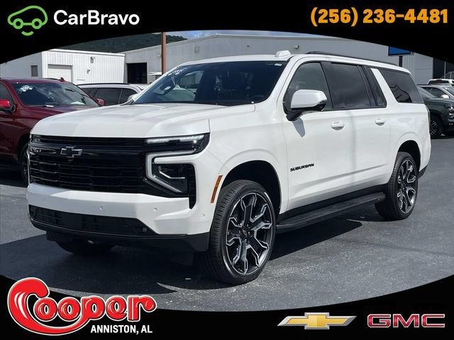2025 Chevrolet Suburban RST in Iridescent Pearl Tricoat — front three-quarter view