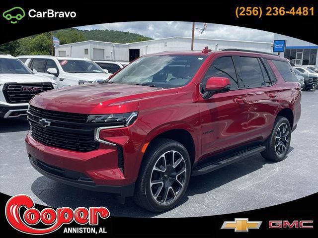 2024 Chevrolet Tahoe RST in Radiant Red Tintcoat — front three-quarter view