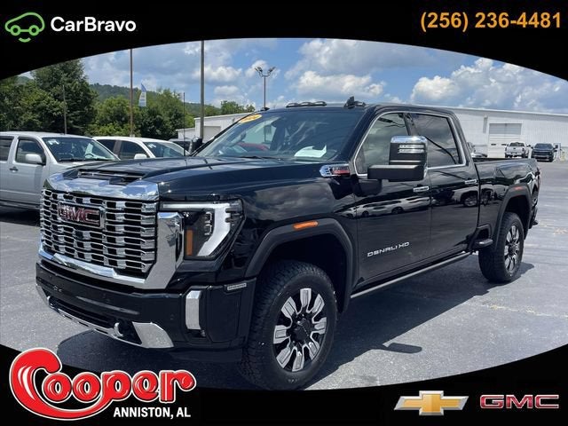 2024 GMC Sierra 2500 HD Denali in Onyx Black — front three-quarter view