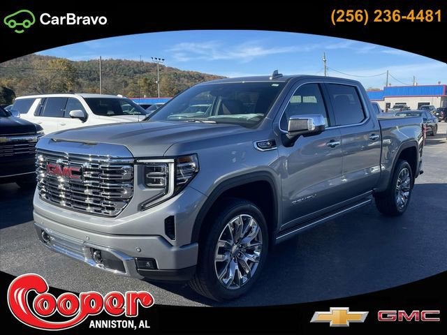 2026 GMC Sierra 1500 Denali in Sterling Metallic — front three-quarter view