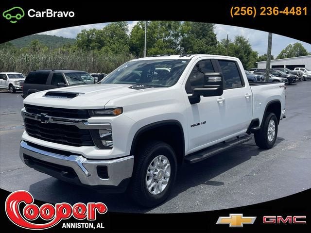 2024 Chevrolet Silverado 2500 HD LT in Summit White — front three-quarter view