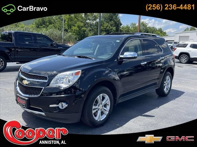 2012 Chevrolet Equinox LTZ in Black — front three-quarter view